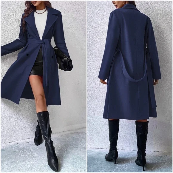 Classic Double Breasted Jacket Coat - Picture 6 of 6